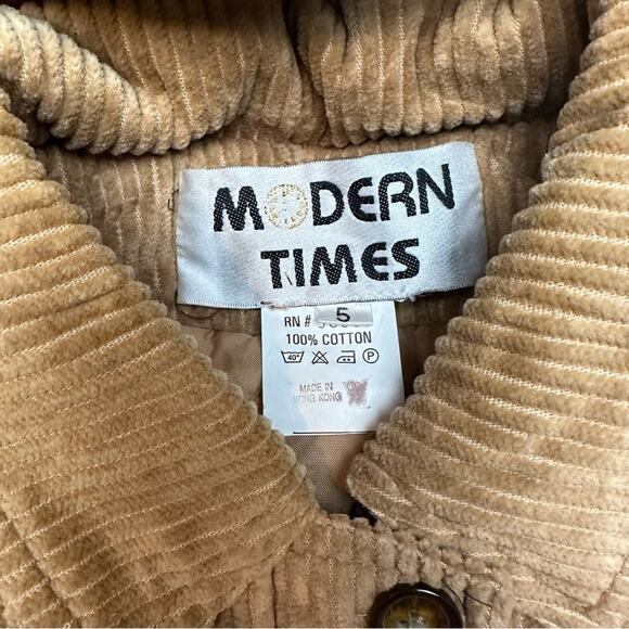 Vintage modern times sailor moon corduroy cropped sleeve jacket - Picture 6 of 9